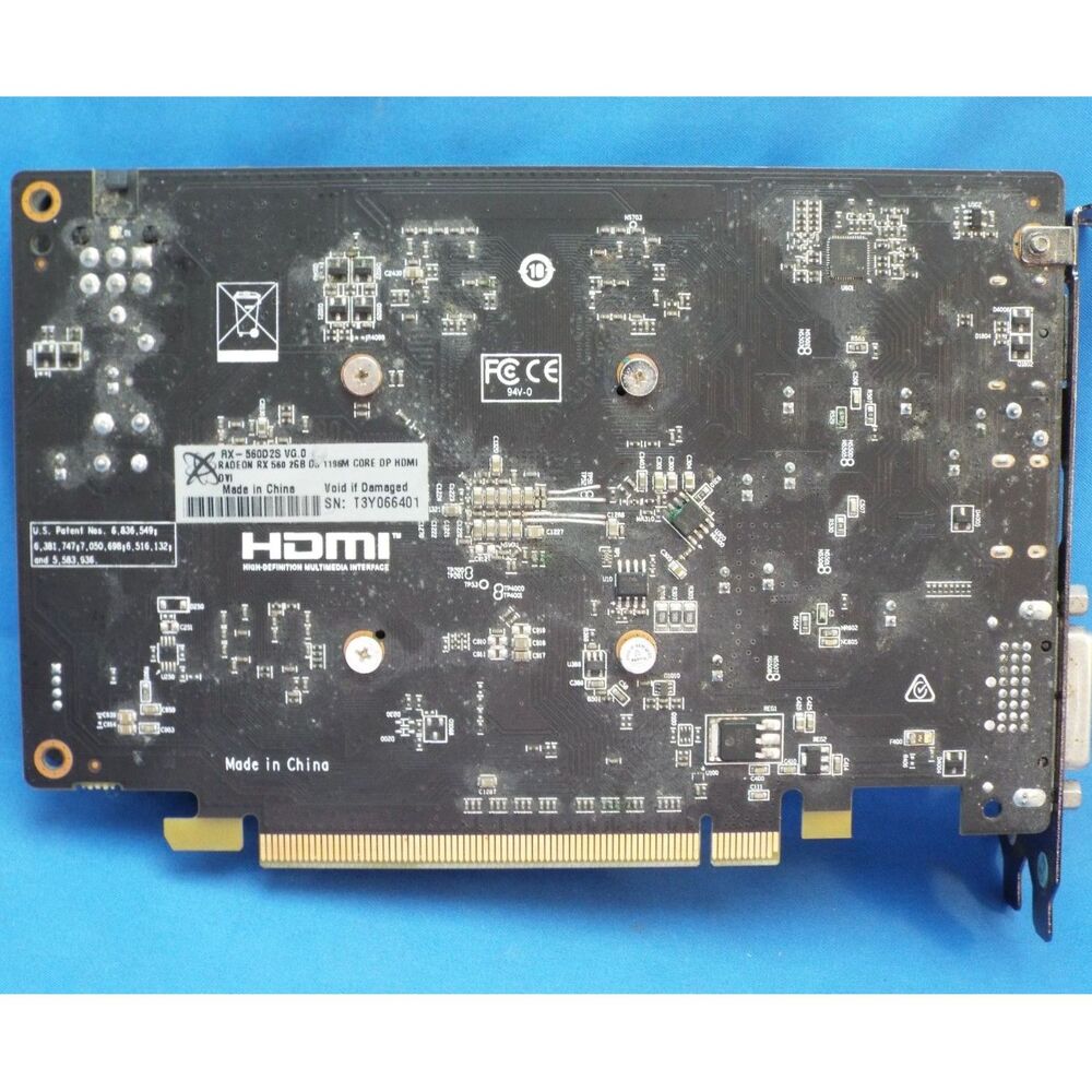 XFX Radeon RX 560 Single Fan OC 2GB GDDR5 VRAM RX-560D2S *Tested* - Picture 6 of 7